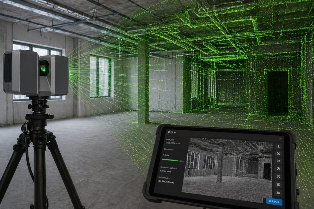 Laserové 3D skenování: proč se bez něj dnes některé projekty neobejdou
